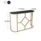12 "W Glam Marble Console Tabel Half Moon Abstract Accent Table voor Hall