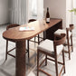 Solid Wood Bar Table Brown Dining Table for Kitchen Living Room Clearhalo 'Bar Furniture' 'Bar Tables' 'bar_tables' 'furn' 'furn_bar_tables' 'Furniture' 'Kitchen & Dining Furniture' 5952521