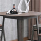 Industrial Pub Table Solid Wood Bar Height Bar Table for Cafe and Breakroom