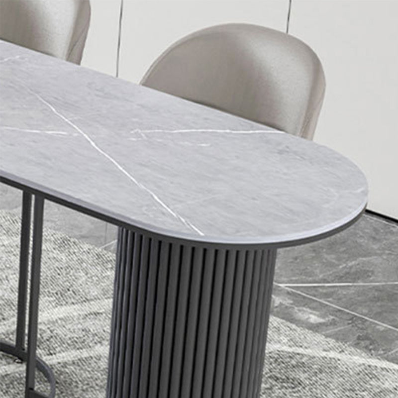 Tavolo da bar in pietra in stile moderno bar a doppio piedistallo scrivania per interno