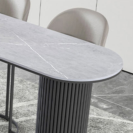 Tavolo da bar in pietra in stile moderno bar a doppio piedistallo scrivania per interno