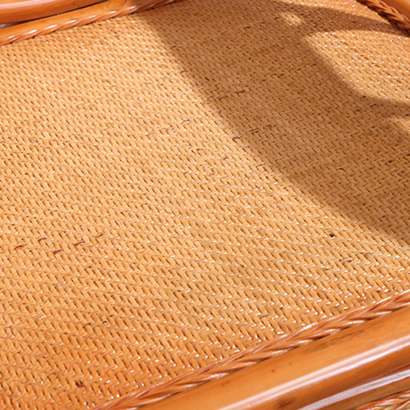 伝統的なロッキングチェアラタンフレームスピンドルバックレストソリッドカラー屋内ロッキングチェア