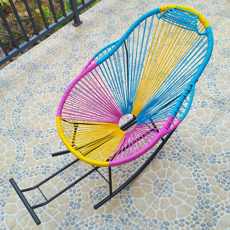 Sedia a rocciale minimalista moderna sedia a bilanciere mandrino per casa