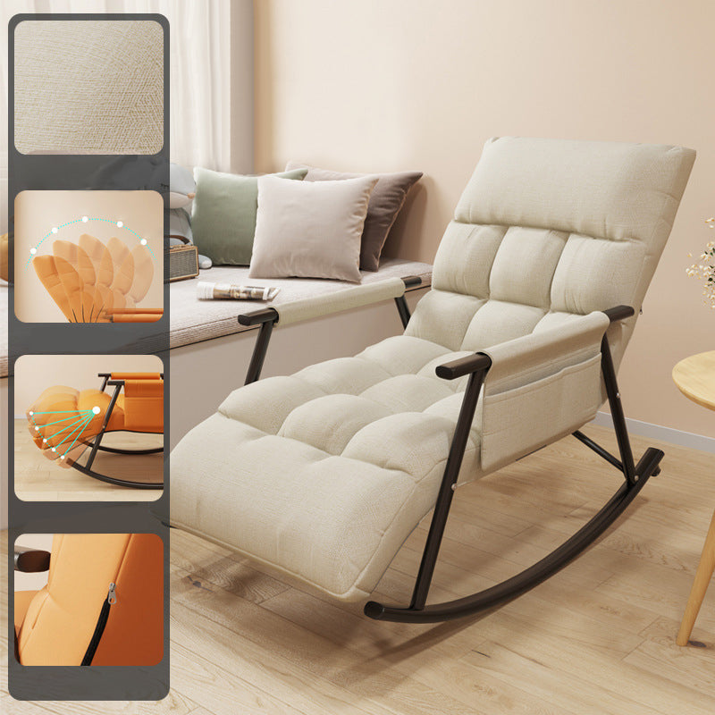 Chaise de bascule moderne de coussin de coussin à la chaise à bascule de broche pour le salon
