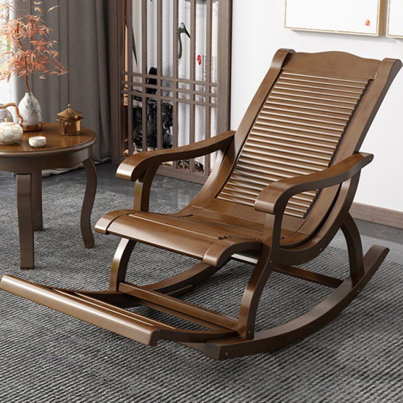 Mid-Century Modern Recliner Chair Solid Wood Recliner Chair for Living Room Clearhalo 'Chairs & Seating' 'furn' 'furn_rocking_chairs' 'Furniture' 'Living Room Furniture' 'Rocking Chairs' 'rocking_chairs' 5953161