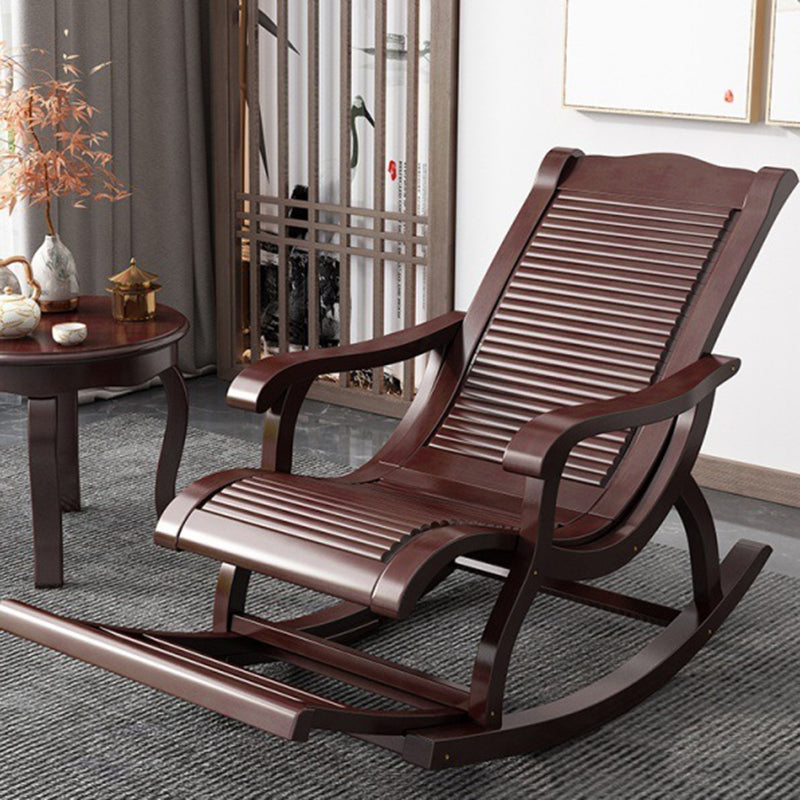 Mid-Century Modern Recliner Chair Solid Wood Recliner Chair for Living Room Clearhalo 'Chairs & Seating' 'furn' 'furn_rocking_chairs' 'Furniture' 'Living Room Furniture' 'Rocking Chairs' 'rocking_chairs' 5953162