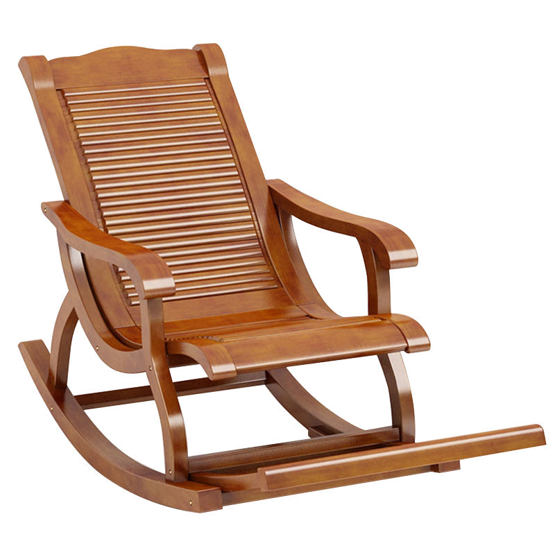 Mid-Century Modern Recliner Chair Solid Wood Recliner Chair for Living Room Clearhalo 'Chairs & Seating' 'furn' 'furn_rocking_chairs' 'Furniture' 'Living Room Furniture' 'Rocking Chairs' 'rocking_chairs' 5953165