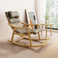 Contemporary Rocking Chair Solid Wood Rocker Chair with Padded Seat Coffee Clearhalo 'Chairs & Seating' 'furn' 'furn_rocking_chairs' 'Furniture' 'Living Room Furniture' 'Rocking Chairs' 'rocking_chairs' 5953422