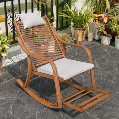 Chaise de fauteuil inclinable contemporain et fauteuil inclinable en osier avec oreiller