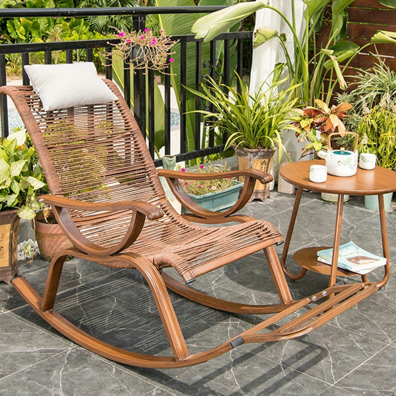 Chaise de fauteuil inclinable contemporain et fauteuil inclinable en osier avec oreiller