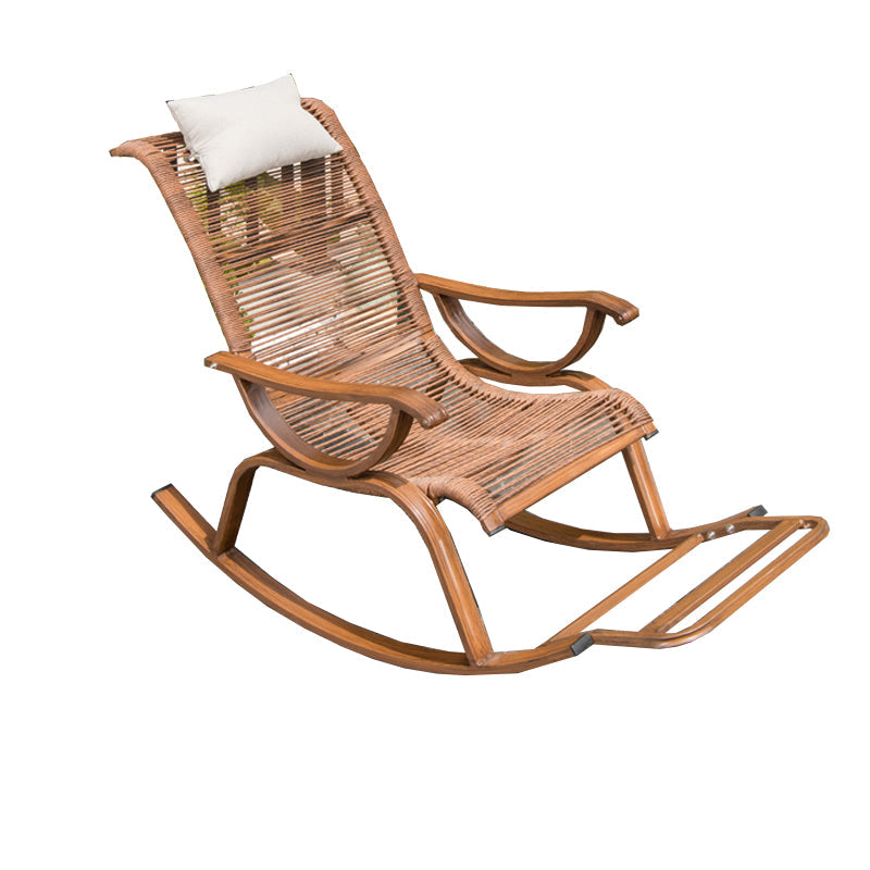 Chaise de fauteuil inclinable contemporain et fauteuil inclinable en osier avec oreiller