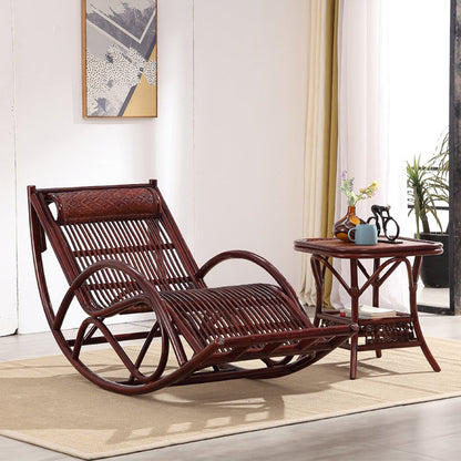 Chaise d'accentuation à bascule traditionnelle en métal chaise à bascule de broche allongée 27,6 "de large