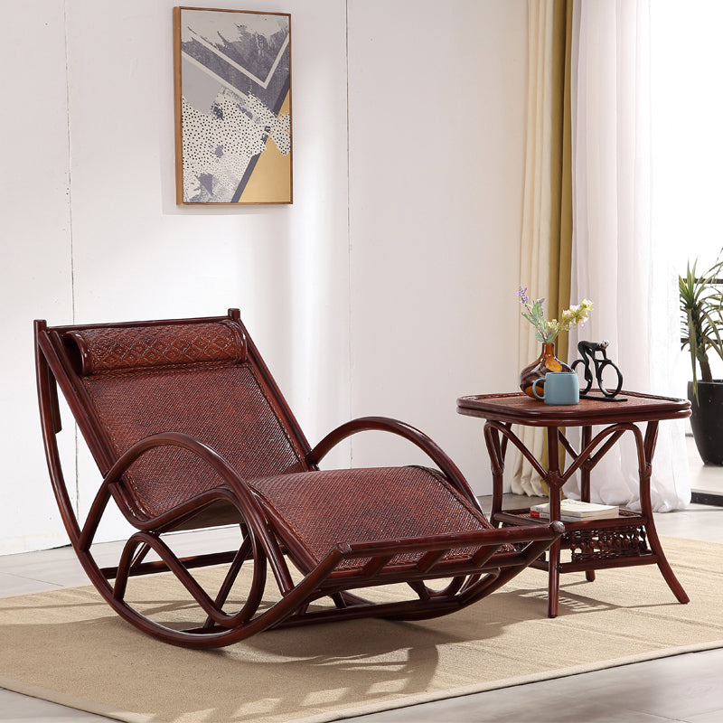 Chaise d'accentuation à bascule traditionnelle en métal chaise à bascule de broche allongée 27,6 "de large