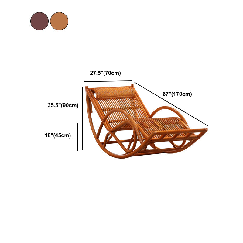 Chaise d'accentuation à bascule traditionnelle en métal chaise à bascule de broche allongée 27,6 "de large