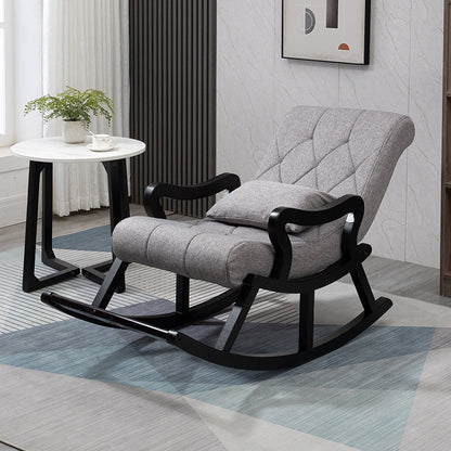 Chaise à bascule moderne du milieu du siècle allongé avec chaise de culbuteur à coussin 26,4 "x 49,2" x 33,9 "