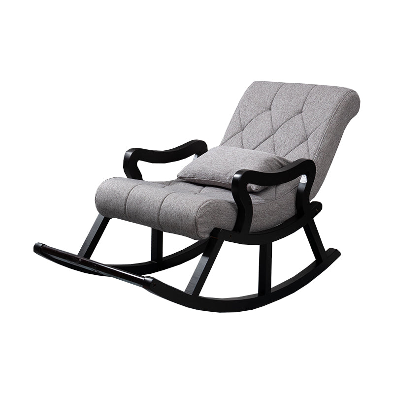Chaise à bascule moderne du milieu du siècle allongé avec chaise de culbuteur à coussin 26,4 "x 49,2" x 33,9 "