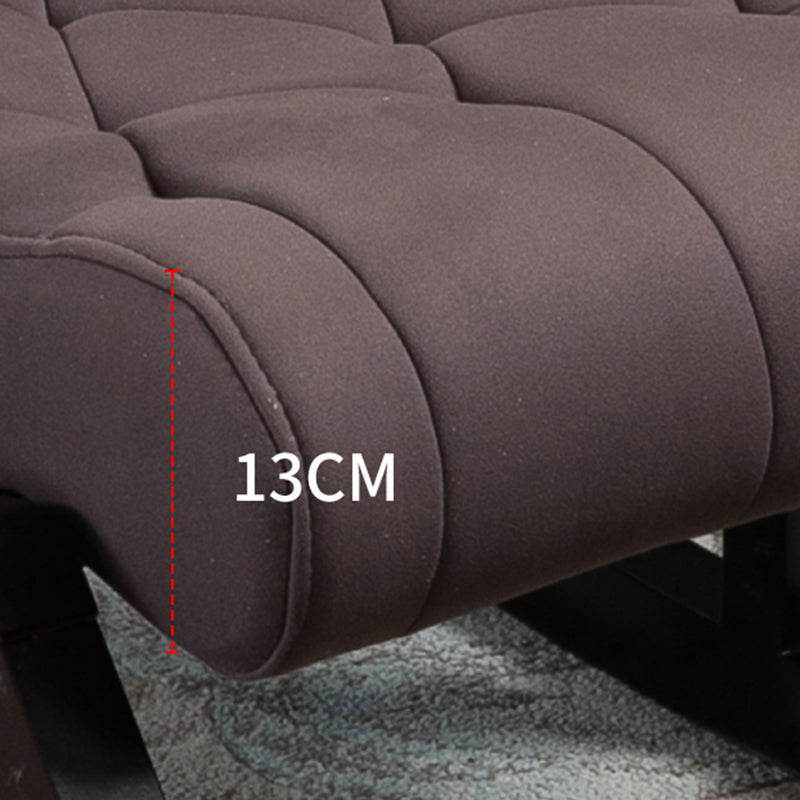 Chaise à bascule moderne du milieu du siècle allongé avec chaise de culbuteur à coussin 26,4 "x 49,2" x 33,9 "