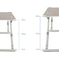 Mesa moderna de la computadora portátil ajustable de escritorio plegable