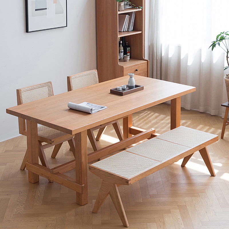 Modern Solid Wood Seating Bench Matte Finish Ottoman Bench with Legs Clearhalo 'Benches' 'Chairs & Seating' 'furn' 'furn_benches' 'Furniture' 'Living Room Furniture' 5953959