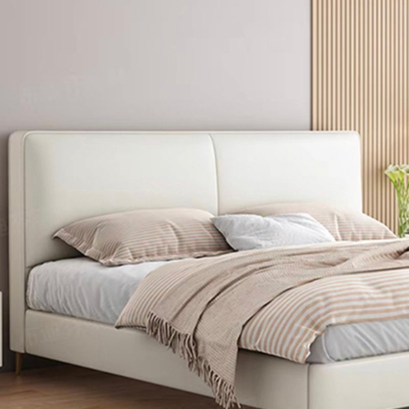 Contemporary Solid Wood with Headboard Rectangular Panel Standard Bed Clearhalo 'Bedroom Furniture' 'Beds' 'furn' 'furn_beds' 'Furniture' 5953987