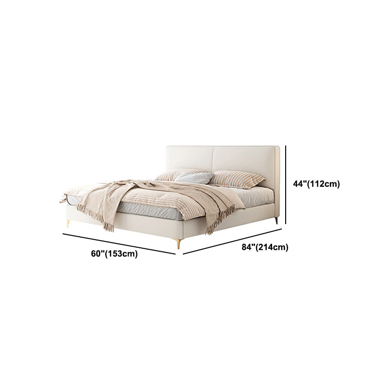 Contemporary Solid Wood with Headboard Rectangular Panel Standard Bed Clearhalo 'Bedroom Furniture' 'Beds' 'furn' 'furn_beds' 'Furniture' 5953988