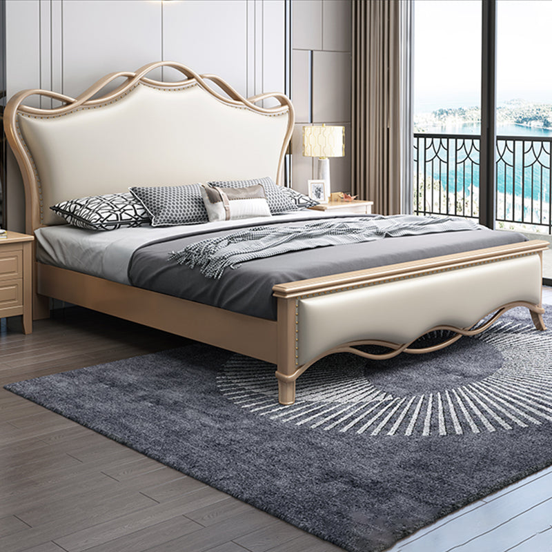 Matelas en bois massif glam inclus avec lit standard panneau de dossier de tête de lit