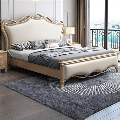 Matelas en bois massif glam inclus avec lit standard panneau de dossier de tête de lit