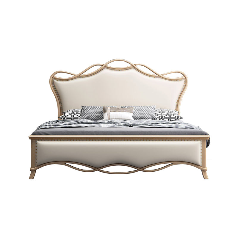 Matelas en bois massif glam inclus avec lit standard panneau de dossier de tête de lit