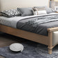 Matelas en bois massif glam inclus avec lit standard panneau de dossier de tête de lit