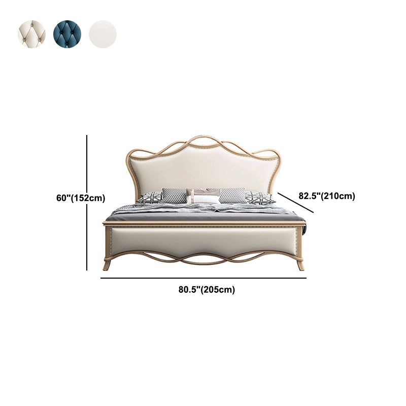 Matelas en bois massif glam inclus avec lit standard panneau de dossier de tête de lit