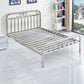 Contemporary Style Bed Frame Metal Standard Bed with Headboard