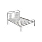 Contemporary Style Bed Frame Metal Standard Bed with Headboard