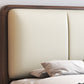 Contemporary Solid Wood Mattress Included with Headboard Rectangular Standard Bed
