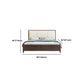 Contemporary Solid Wood Mattress Included with Headboard Rectangular Standard Bed