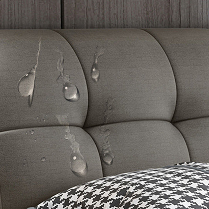 Rangement en bois de pin contemporain avec dossier de tête de tête de rangement