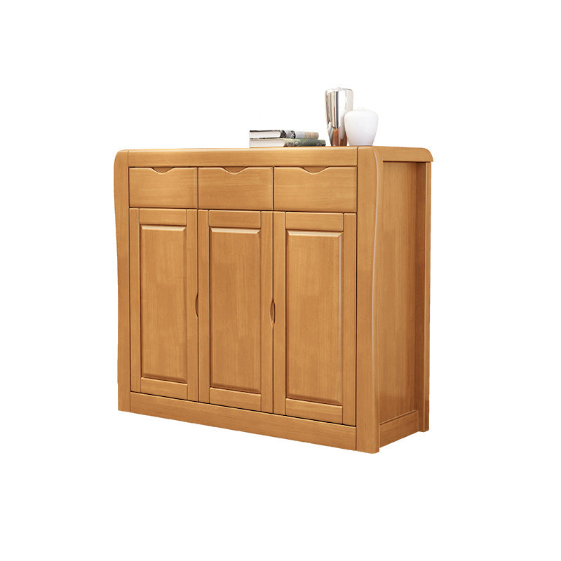 Cabinet d'accent moderne du milieu du siècle avec portes et tiroirs armoire