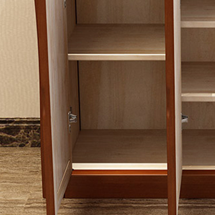 Cabinet d'accent moderne du milieu du siècle avec portes et tiroirs armoire