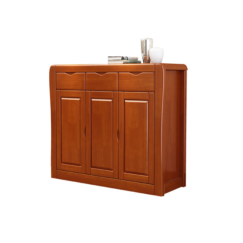 Cabinet d'accent moderne du milieu du siècle avec portes et tiroirs armoire