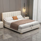 Letto in legno in legno glam Fucice in fico del letto standard con gambe per camera da letto