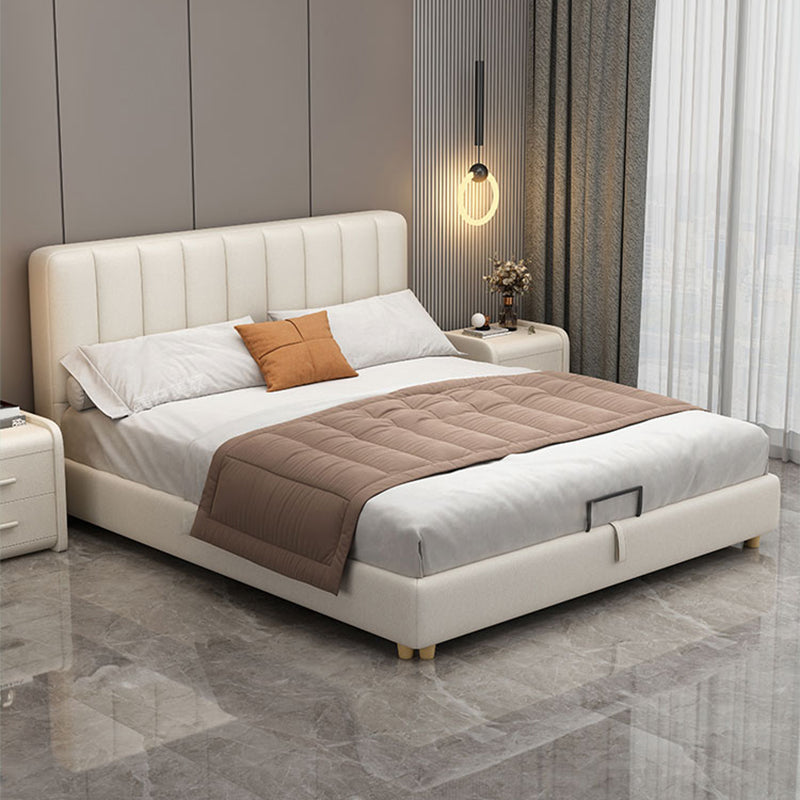 Letto in legno in legno glam Fucice in fico del letto standard con gambe per camera da letto