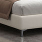 Letto in legno in legno glam Fucice in fico del letto standard con gambe per camera da letto