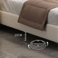 Letto in legno in legno glam Fucice in fico del letto standard con gambe per camera da letto