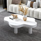 Solid Wood Cloud-Shaped Coffee Table Nordic 3 Legs Cocktail Table Clearhalo 'Coffee & Accent Tables' 'Coffee Tables' 'coffee_tables' 'furn' 'furn_coffee_tables' 'Furniture' 'Living Room Furniture' 5954222
