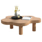 Solid Wood Cloud-Shaped Coffee Table Nordic 3 Legs Cocktail Table Clearhalo 'Coffee & Accent Tables' 'Coffee Tables' 'coffee_tables' 'furn' 'furn_coffee_tables' 'Furniture' 'Living Room Furniture' 5954229