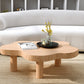 Solid Wood Cloud-Shaped Coffee Table Nordic 3 Legs Cocktail Table Clearhalo 'Coffee & Accent Tables' 'Coffee Tables' 'coffee_tables' 'furn' 'furn_coffee_tables' 'Furniture' 'Living Room Furniture' 5954233
