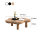 Solid Wood Cloud-Shaped Coffee Table Nordic 3 Legs Cocktail Table Clearhalo 'Coffee & Accent Tables' 'Coffee Tables' 'coffee_tables' 'furn' 'furn_coffee_tables' 'Furniture' 'Living Room Furniture' 5954237