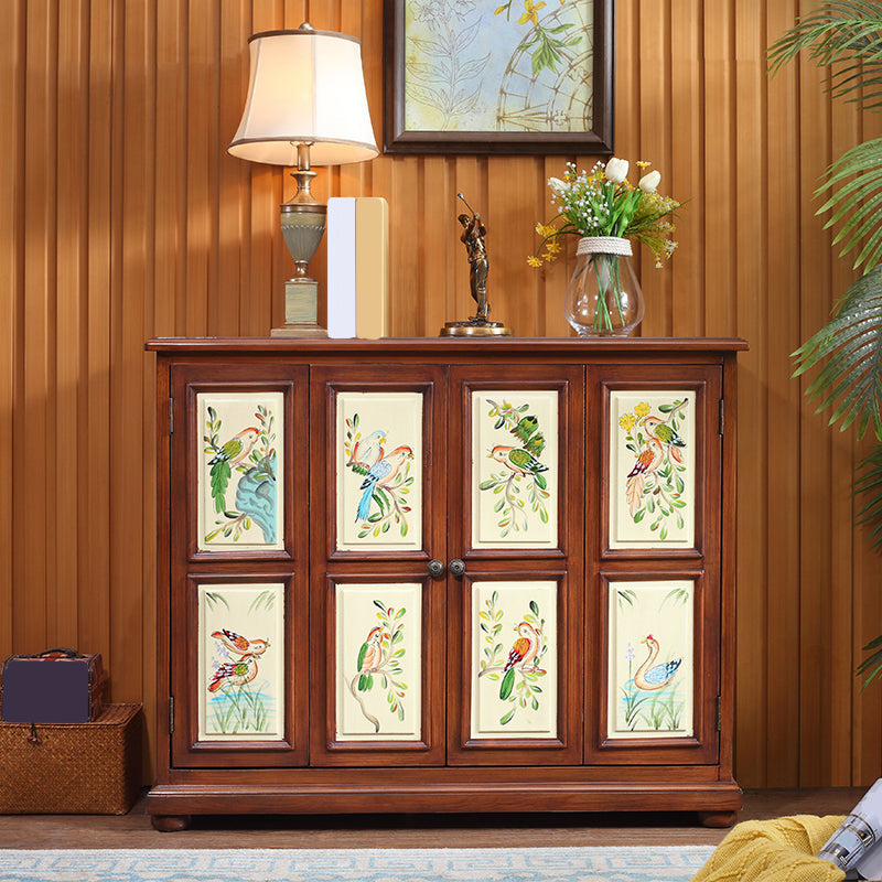 Armoire à accent rectangle industriel armoire avec portes avec portes