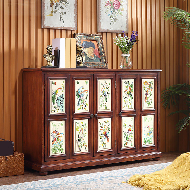 Armoire à accent rectangle industriel armoire avec portes avec portes