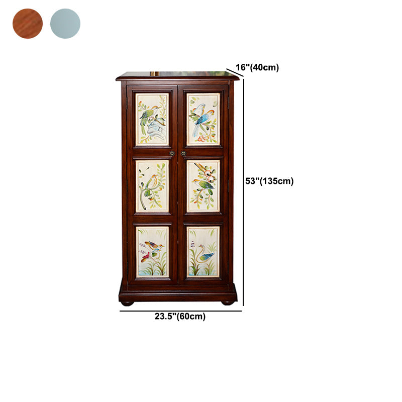 Armoire à accent rectangle industriel armoire avec portes avec portes