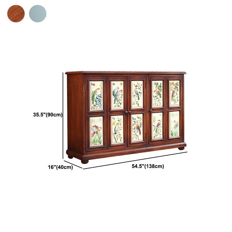 Armoire à accent rectangle industriel armoire avec portes avec portes